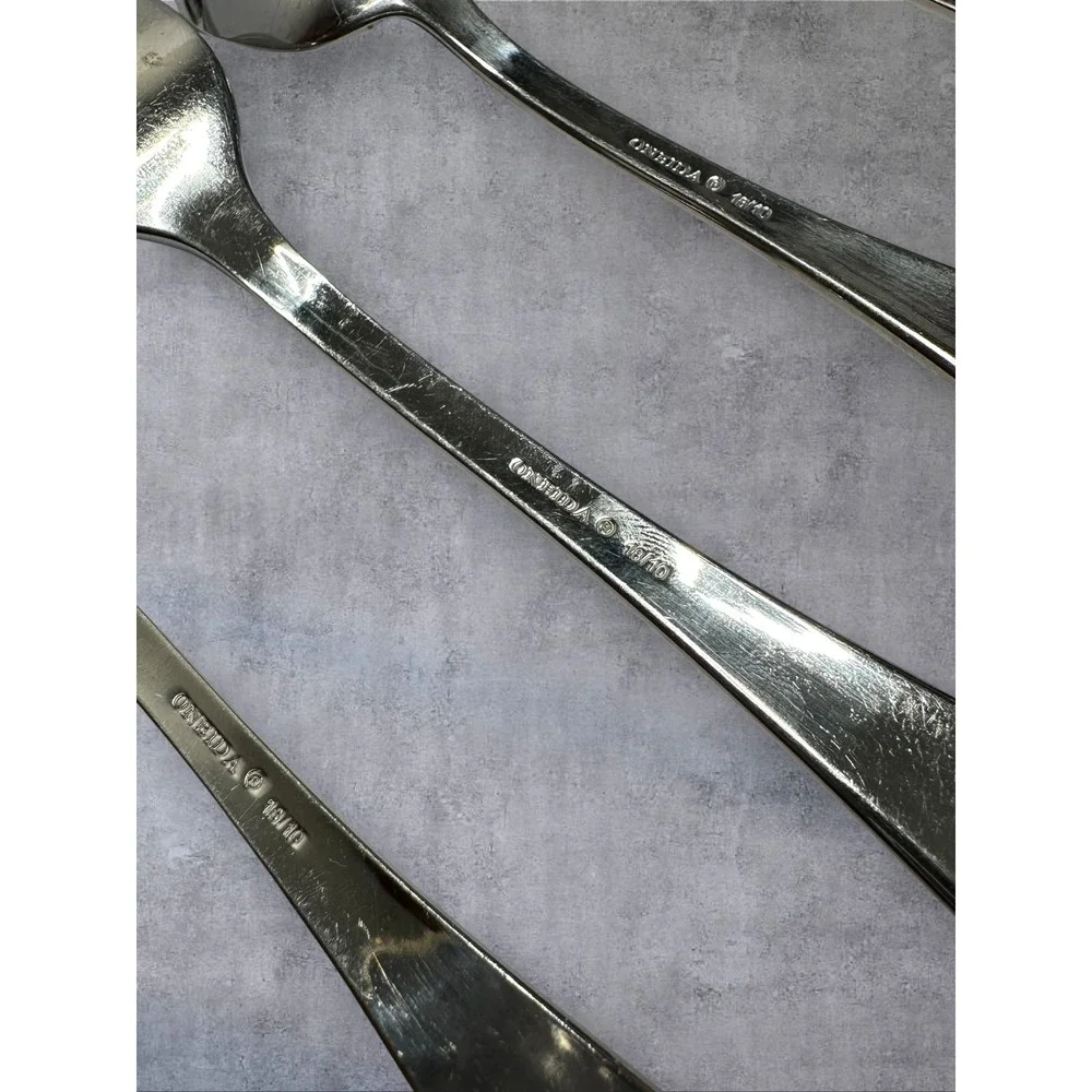Oneida Flatware Set 23pc Silver Satin Sand Dune 18/10 Stainless